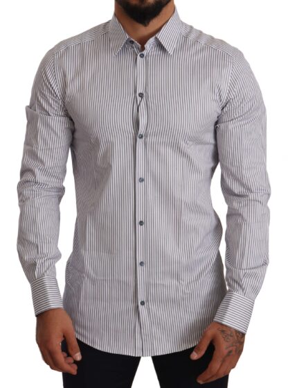 Dolce & Gabbana - Elegant Slim Fit Striped Cotton Shirt