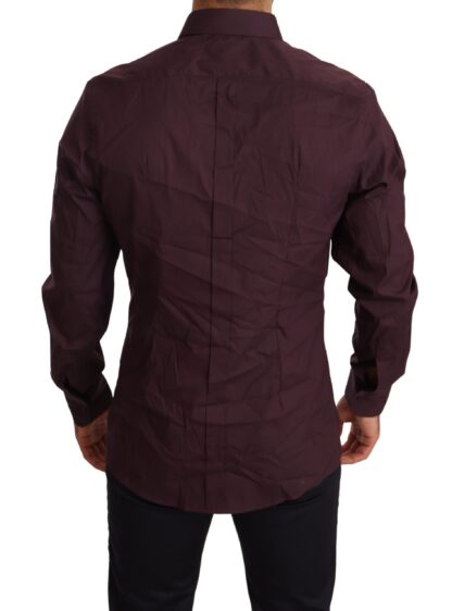 Dolce & Gabbana - Elegant Purple Slim Fit Dress Shirt