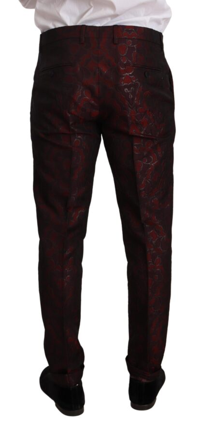 Dolce & Gabbana - Elegant Red Martini Three Piece Suit