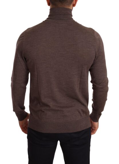 Dolce & Gabbana - Elegant Turtleneck Wool Sweater in Brown