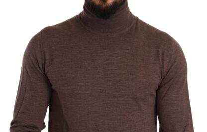 Dolce & Gabbana - Elegant Turtleneck Wool Sweater in Brown