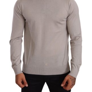 Dolce & Gabbana - Ivory Cashmere-Silk Blend Turtleneck Sweater