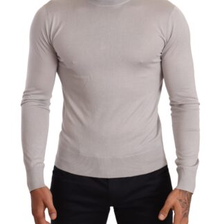 Dolce & Gabbana - Elegant Light Blue Cashmere Turtleneck Sweater