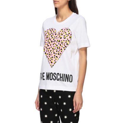 Love Moschino - White Cotton Women T-Shirt