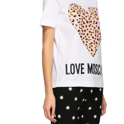 Love Moschino - White Cotton Women T-Shirt