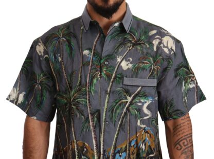 Dolce & Gabbana - Tropical Elegance Linen Silk Men's Shirt