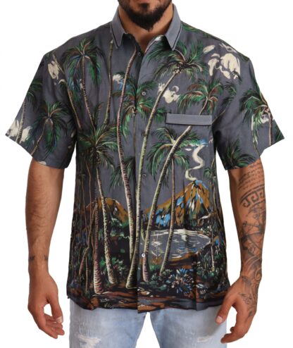 Dolce & Gabbana - Tropical Elegance Linen Silk Men's Shirt