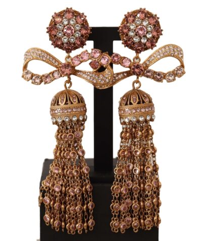 Dolce & Gabbana - Elegant Antique Gold Bow Earrings