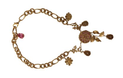 Dolce & Gabbana - Elegant Floral Crystal Necklace