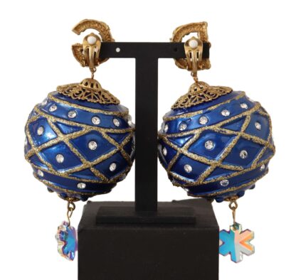 Dolce & Gabbana - Dazzling Festive Crystal Clip-On Earrings