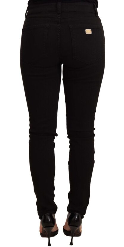 Dolce & Gabbana - Sleek Mid-Waist Black Skinny Jeans