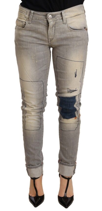 Acht - Chic Slim Fit Gray Wash Denim Jeans