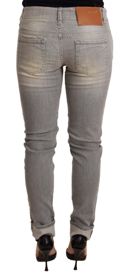 Acht - Chic Slim Fit Gray Wash Denim Jeans