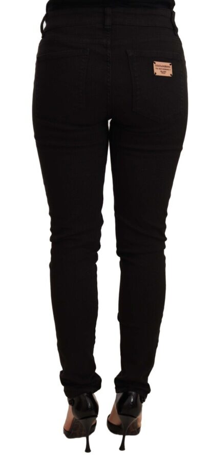 Dolce & Gabbana - Chic Black Mid-Waist Skinny Denim Jeans