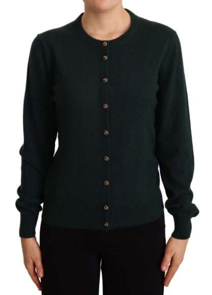 Dolce & Gabbana - Elegant Cashmere Green Cardigan