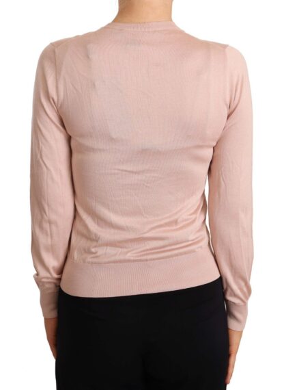 Dolce & Gabbana - Elegant Silk Pink Cardigan