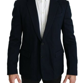 Dolce & Gabbana - Chic Gray Check Martini Slim Fit Double-Breasted Blazer