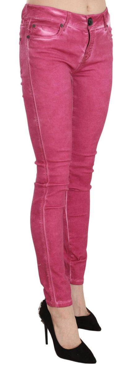 Dolce & Gabbana - Chic Pink Mid Waist Skinny Pants