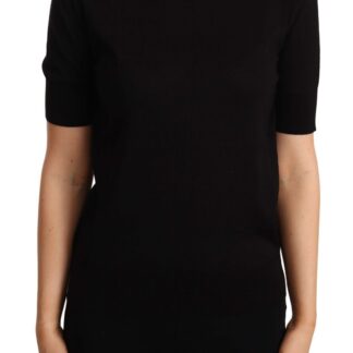 Dolce & Gabbana - Elegant Black Cotton Logo Tee