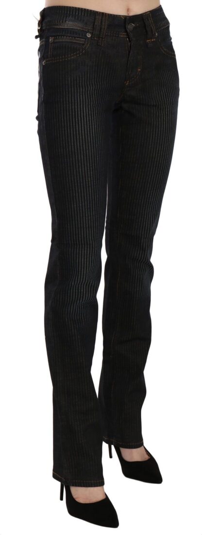 John Galliano - Elegant Black Slim Fit Corduroy Jeans