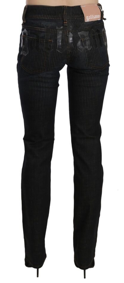 John Galliano - Elegant Black Slim Fit Corduroy Jeans