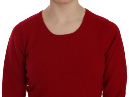 MILA SCHÖN - Elegant Red Cashmere Pullover Blouse