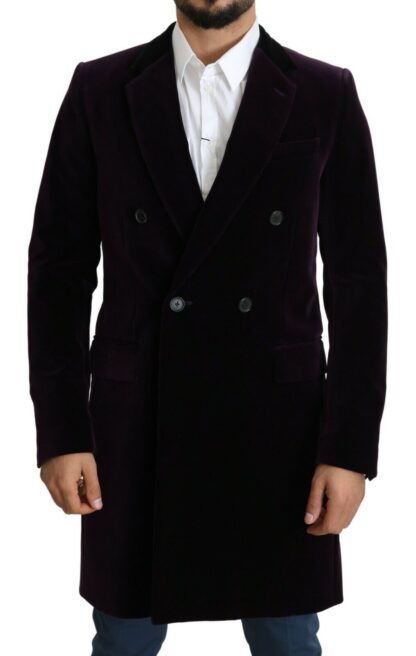 Dolce & Gabbana - Elegant Velvet Double-Breasted Coat