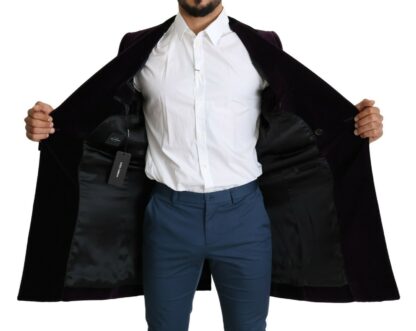 Dolce & Gabbana - Elegant Velvet Double-Breasted Coat