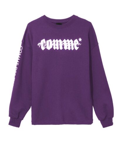 Comme Des Fuckdown - Purple Cotton Women Sweater