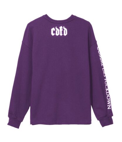 Comme Des Fuckdown - Purple Cotton Women Sweater