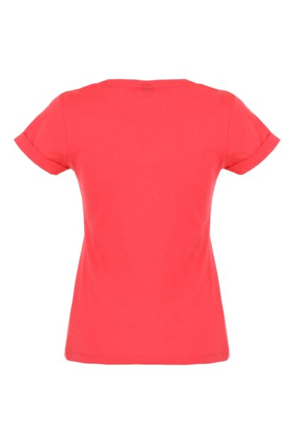 Imperfect - Chic Pink Cotton Logo Tee for Women