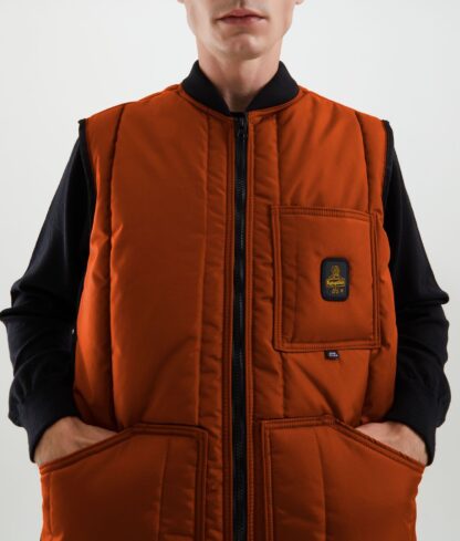 Refrigiwear - "Orange Polyester Men's Gilet"