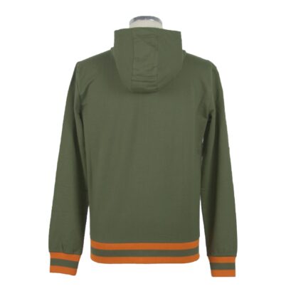 Refrigiwear - Green Cotton Men Hooded Sweater