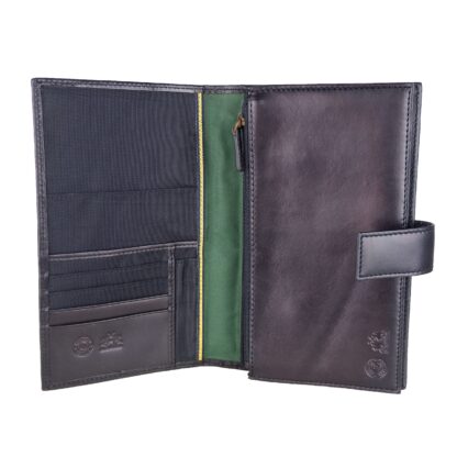 La Martina - Elegant Black Travel Documents Holder