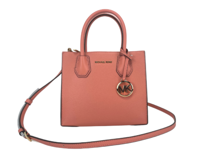 Michael Kors - Mercer Medium Sherbet Pebble Leather Messenger Crossbody Bag Purse