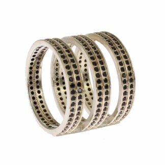 Nialaya - Elegant Men's Sterling Silver Statement Ring