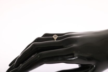 Nialaya - Elegant Silver CZ Crystal Encrusted Ring