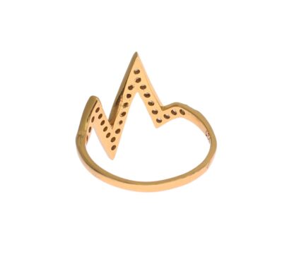 Nialaya - Glamorous Gold Plated Sterling Silver Ring