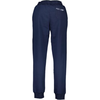 La Martina - Blue Cotton Blend Sweatpants with Logo Detail