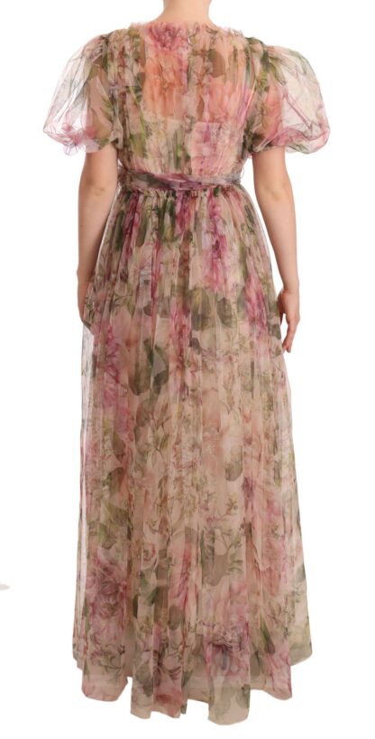 Dolce & Gabbana - Floral Print Nylon Maxi Dress