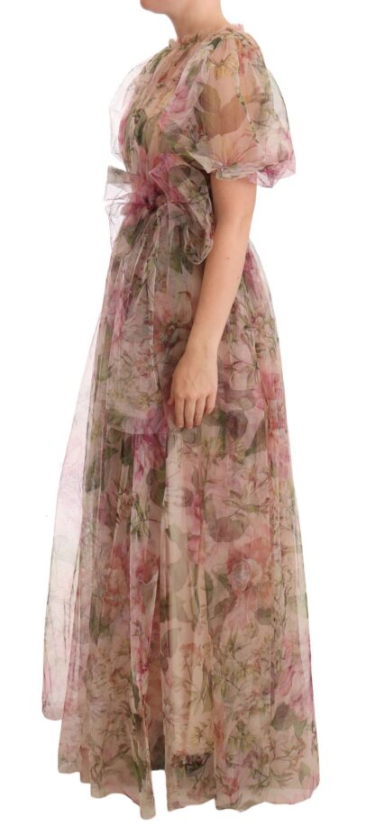 Dolce & Gabbana - Floral Print Nylon Maxi Dress