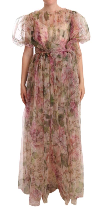 Dolce & Gabbana - Floral Print Nylon Maxi Dress