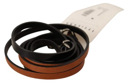 Costume National - Elegant Brown Leather Fashion Belt