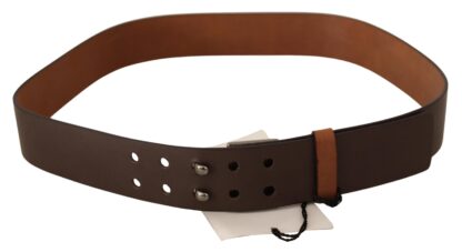 Costume National - Elegant Brown Leather Fashion Belt