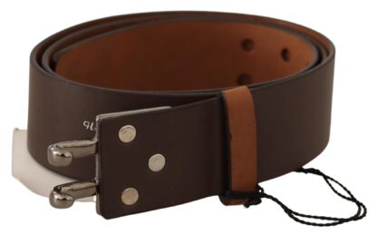 Costume National - Elegant Brown Leather Fashion Belt