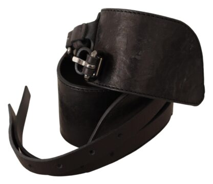 Costume National - Elegant Double Buckle Leather Belt