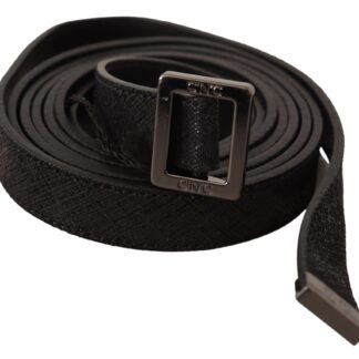 Costume National - Elegant Brown Leather Fashion Belt