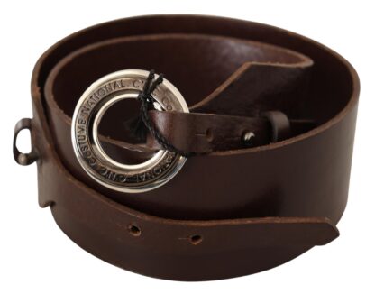 Costume National - Elegant Brown Leather Fashion Belt