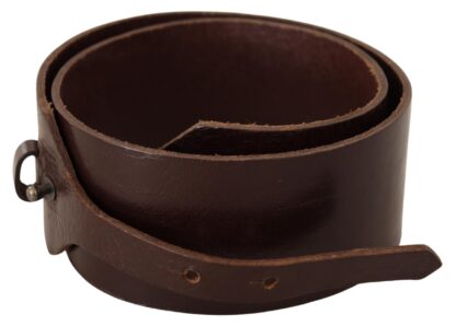 Costume National - Elegant Brown Leather Fashion Belt