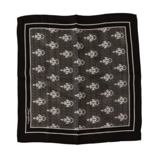 Dolce & Gabbana - Elegant Black Silk Pocket Square Scarf